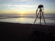 Sonnenuntergang überm Wattenmeer