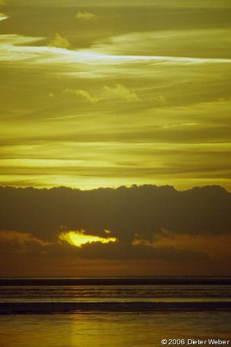 Sonnenuntergang über dem Wattenmeer