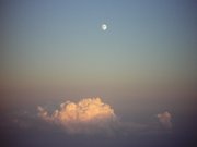 Abendstimmung über den Wolken