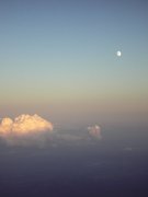 Abendstimmung über den Wolken