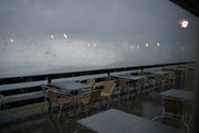 Aussicht vom Hotel am Chasseral über den "Lac de Neuchâtel"