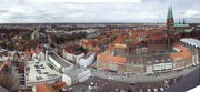 Panorama der Aussicht von St. Petri in Lübeck nach Norden